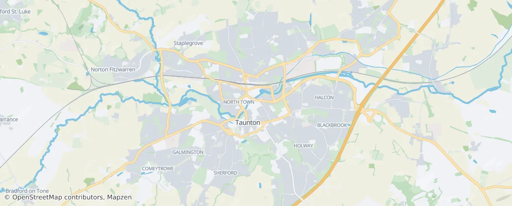 Taunton — Mappa