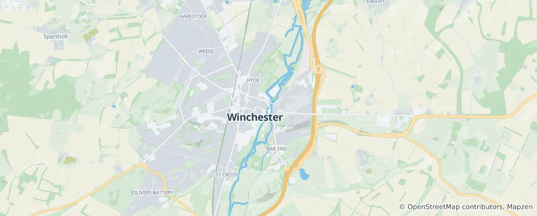 Mapa Winchester
