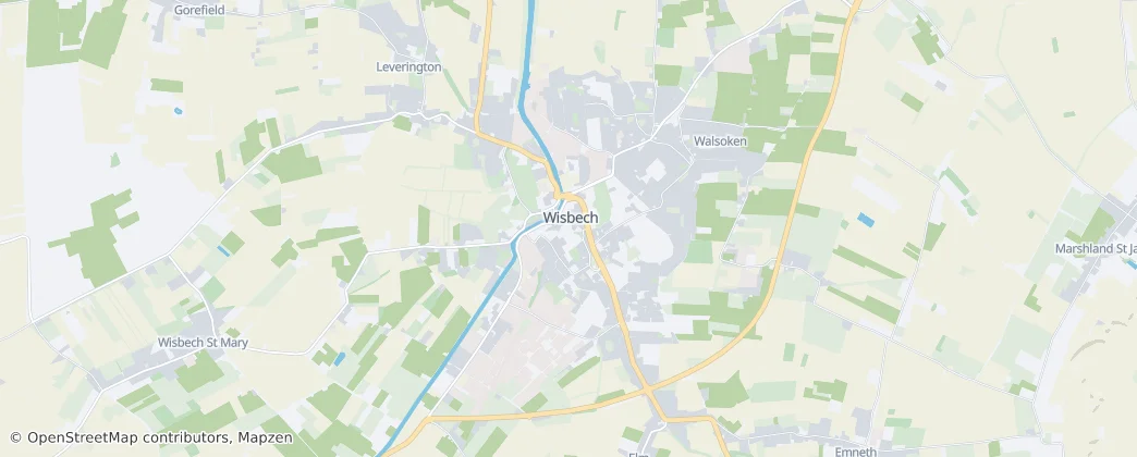 Wisbech — mapa