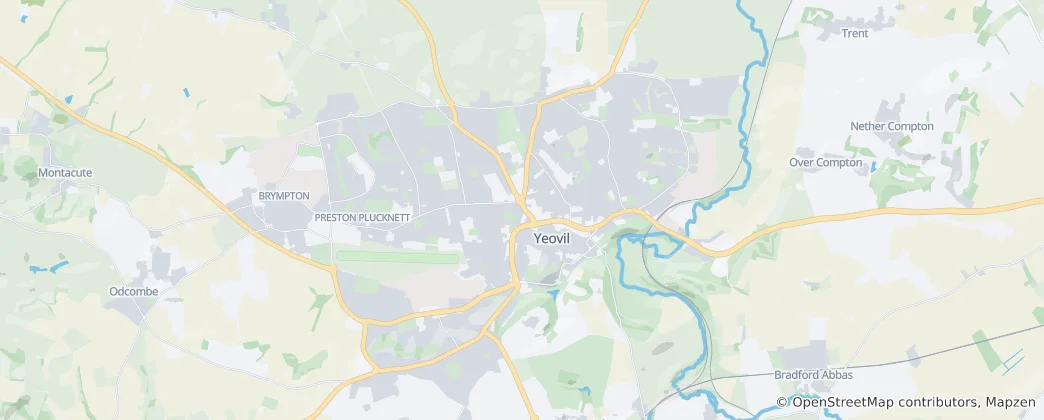 Mapa Yeovil