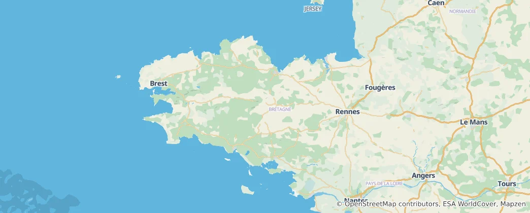 Mappa di Bretagna