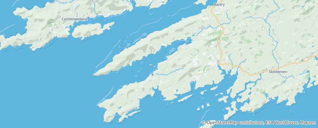 Mapa Mizen Head