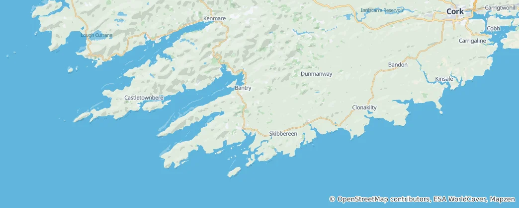 Mapa West Cork
