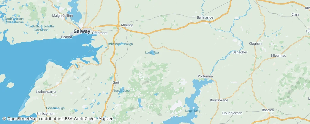 Loughrea Municipal District — Kaart