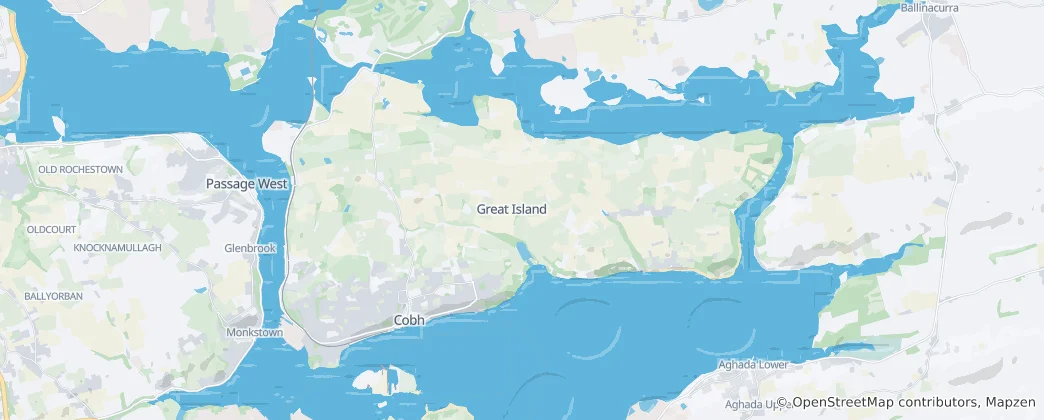 Mappa di Great Island