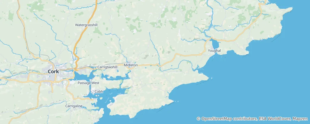 Mappa di The Municipal District of East Cork