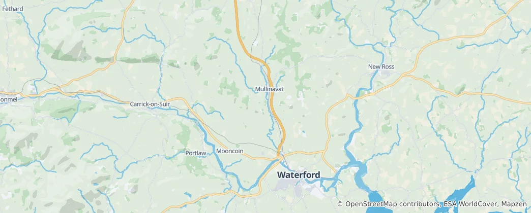 Mapa The Municipal District of Piltown