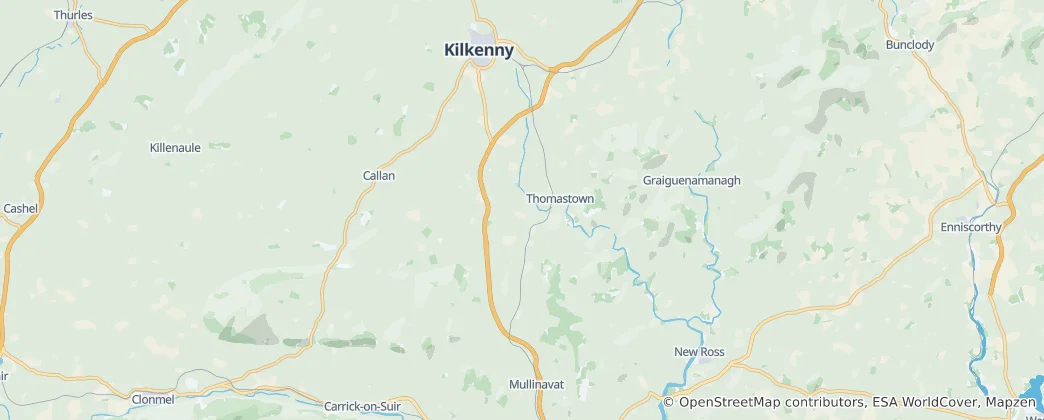 Mapa The Municipal District of Callan — Thomastown