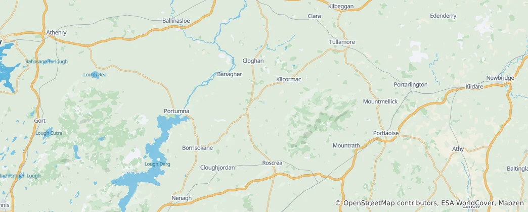 Mapa The Municipal District of Birr