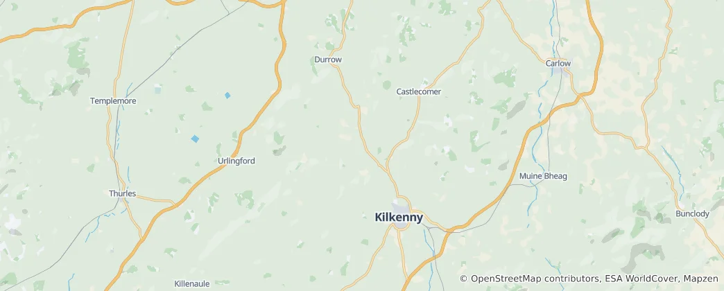 Mapa The Municipal District of Castlecomer