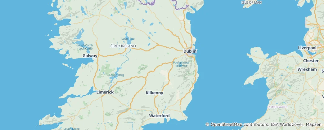 Mapa Leinster