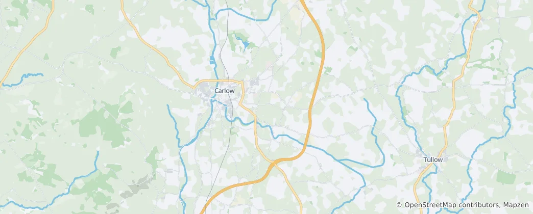 Mapa The Municipal District of Carlow