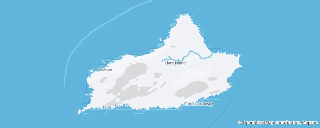 Mapa de Clare Island