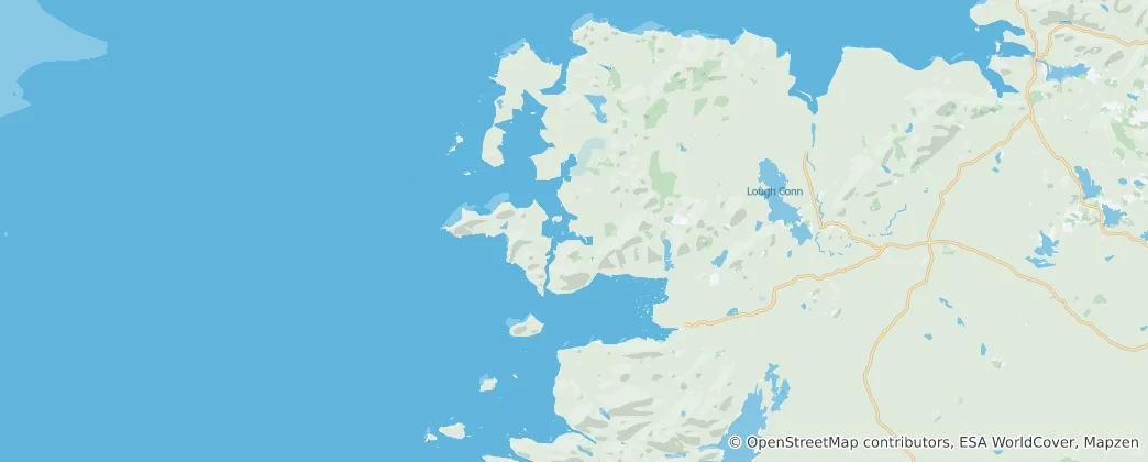 Mapa Westport-Belmullet Municipal District