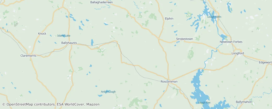Kaart van Roscommon Municipal District