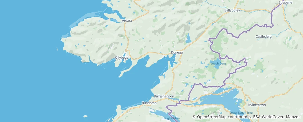 Mapa Donegal Municipal District