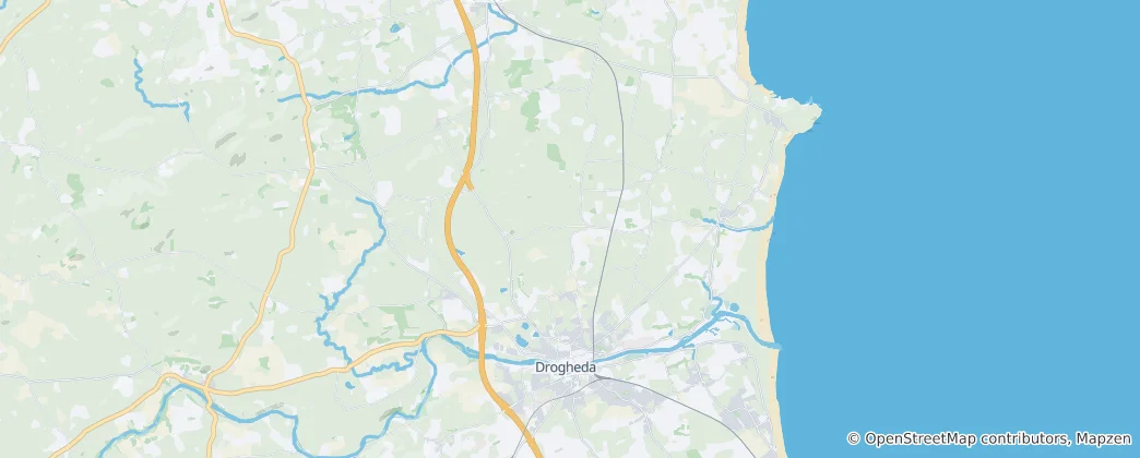 Mapa The Borough District of Drogheda