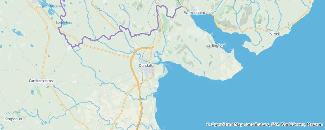 Mappa di The Municipal District of Dundalk