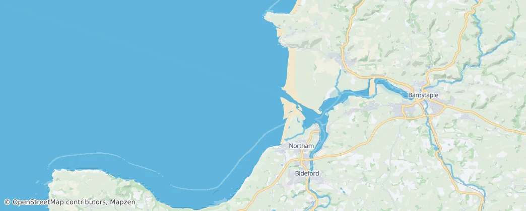 North Devon Coast National Landscape — Map