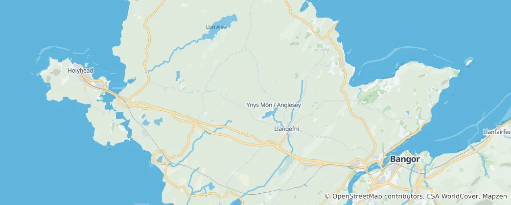 Mapa Anglesey National Landscape