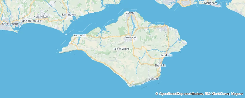 Mapa Isle of Wight