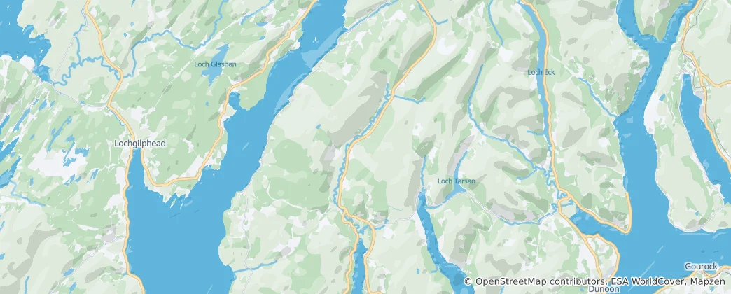 Mapa Loch Fyne