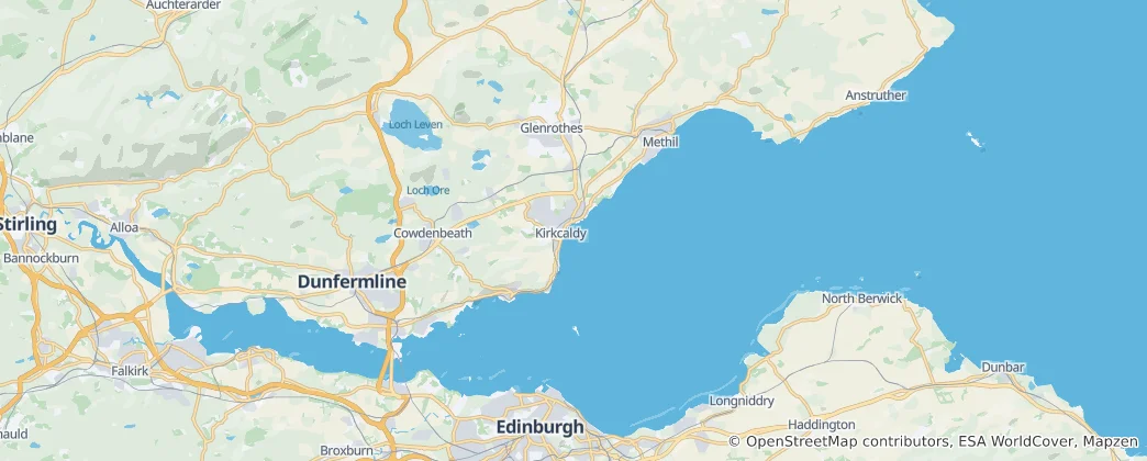 Mapa Firth of Forth