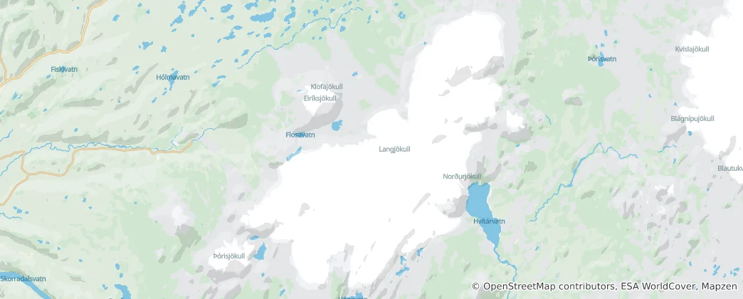 Mapa Langjökull