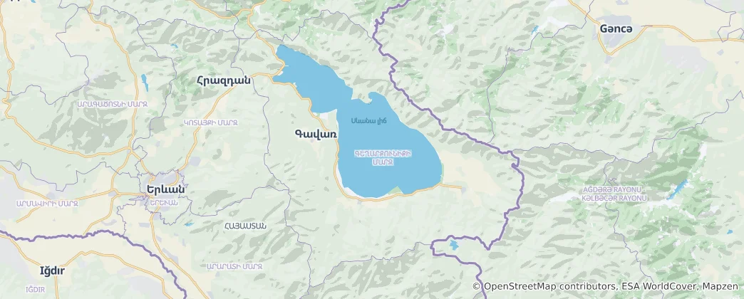 Mapa Gegharkunik