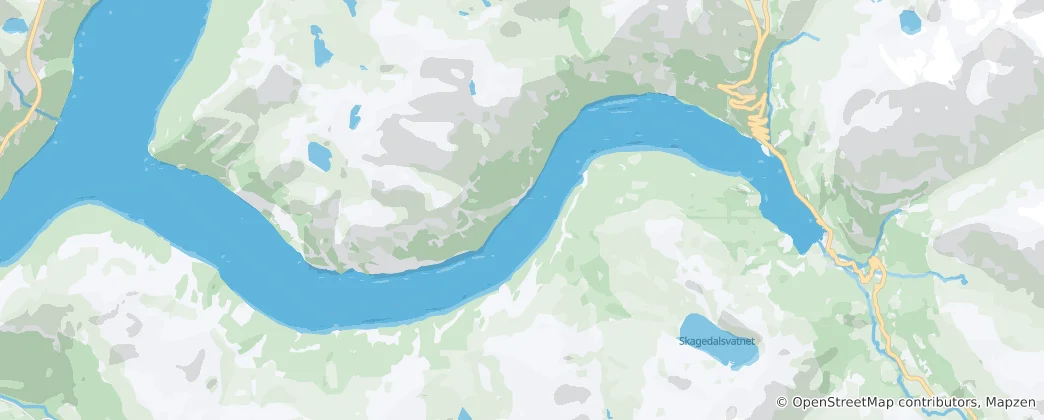 Mapa Geirangerfjord
