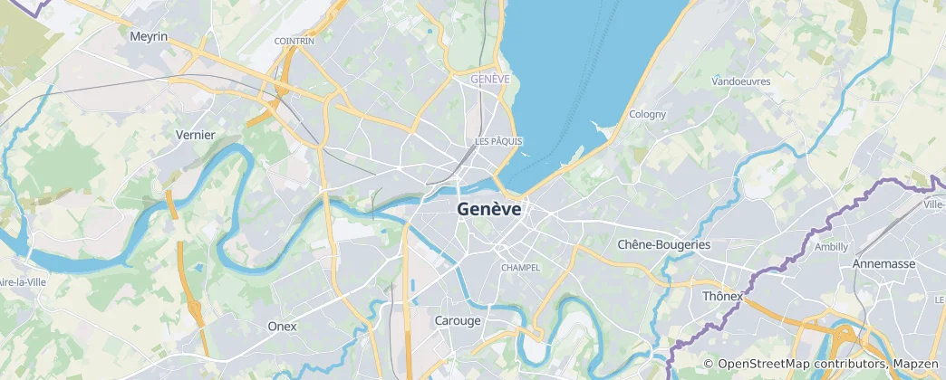 Map of Geneva