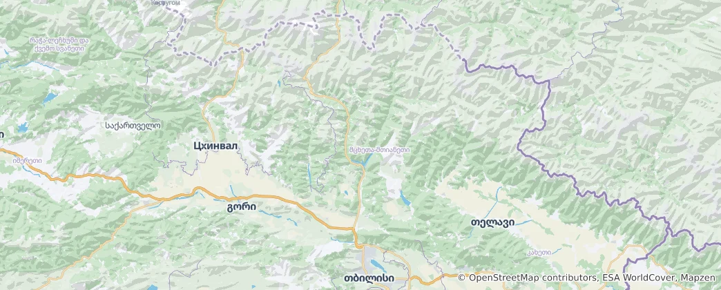 Mapa Mccheta-Mtianetie