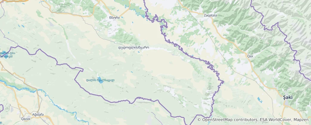 Dedoplis Tsqaro Municipality Haritası