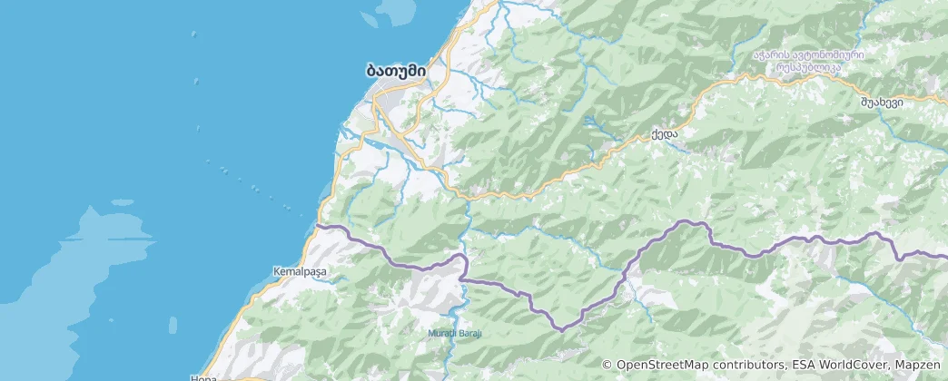 Mapa Chelvačaurská městská samospráva