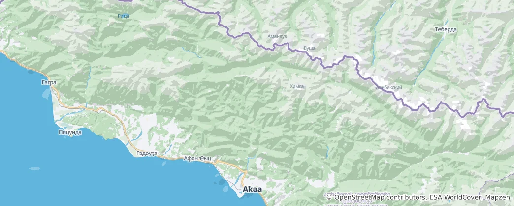 Mappa di Sokhumi