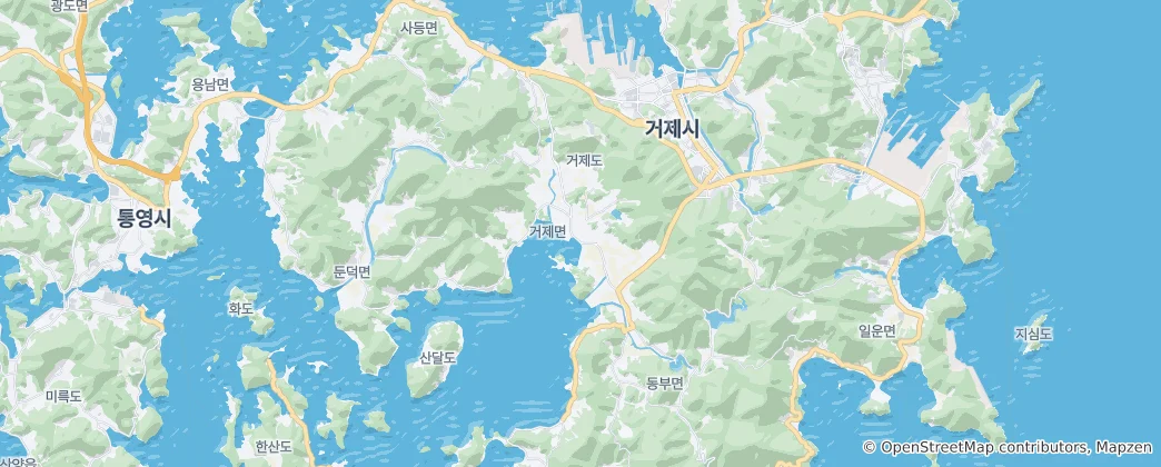 Mappa di Geoje