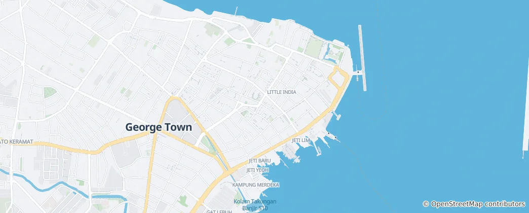 Mapa Světové dědictví UNESCO George Town