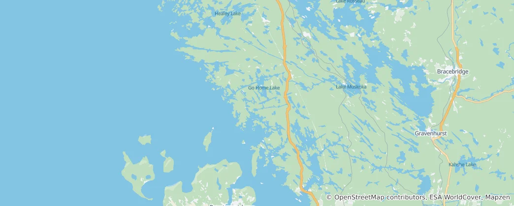 Mapa Georgian Bay