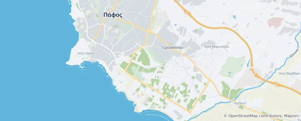 Mapa Jeroskipou