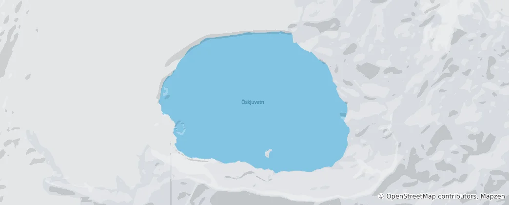 Mapa Öskjuvatn