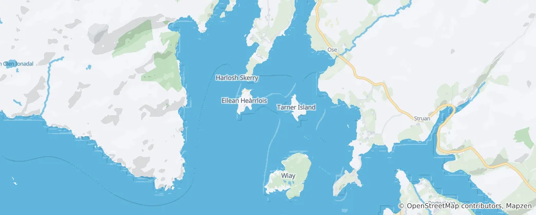 Mapa Loch Bracadale