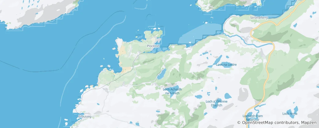 Karte von Loch Carron Marine Protected Area