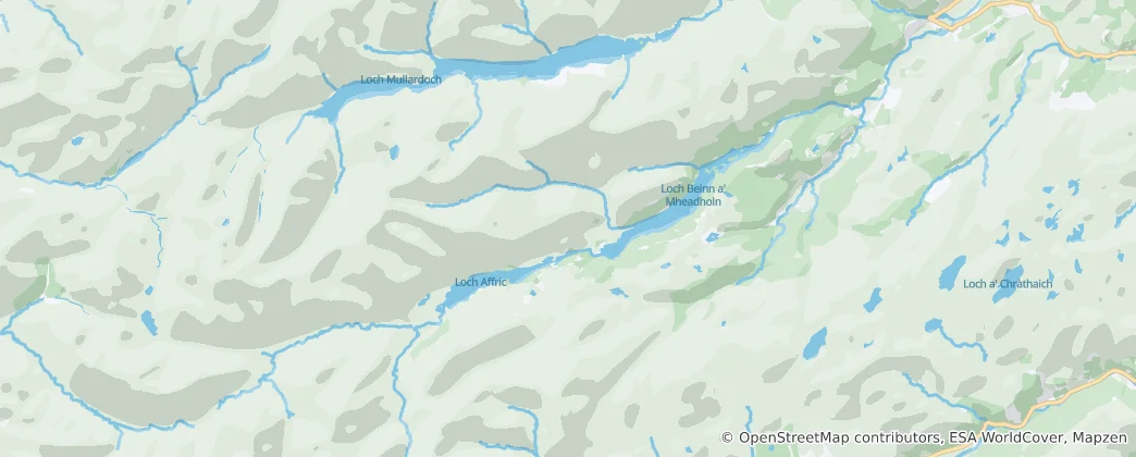 Glen Affric Haritası