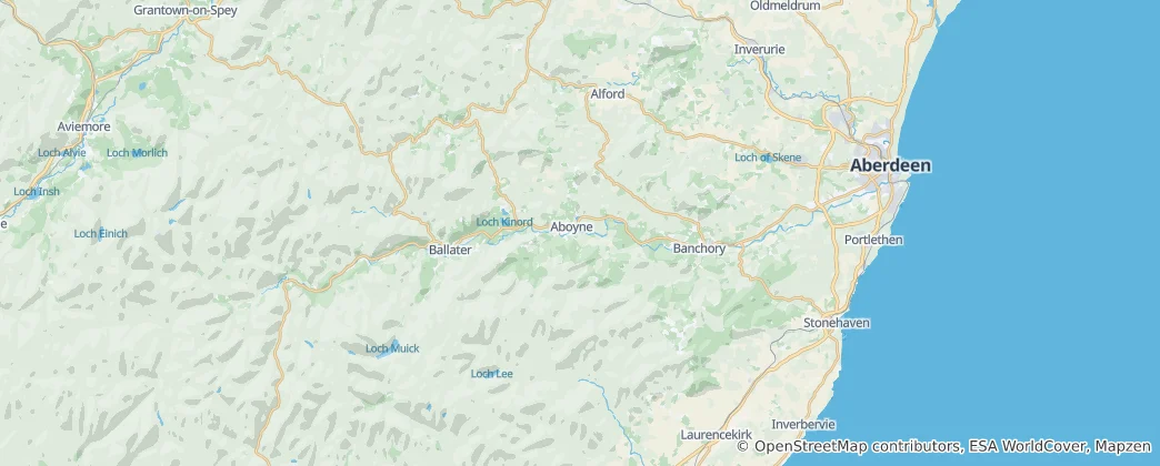 Mapa de Deeside