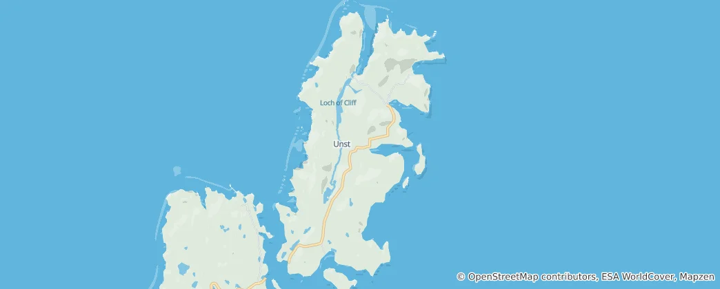 Mapa Unst