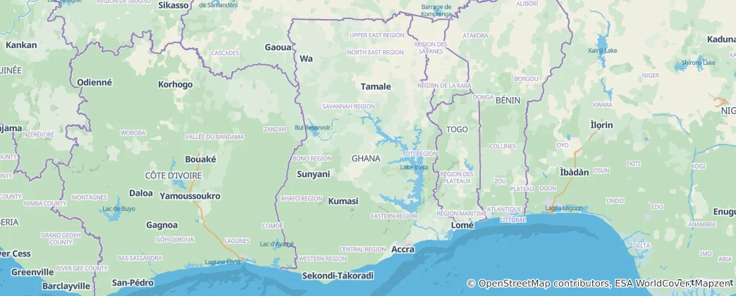 Map of Ghana