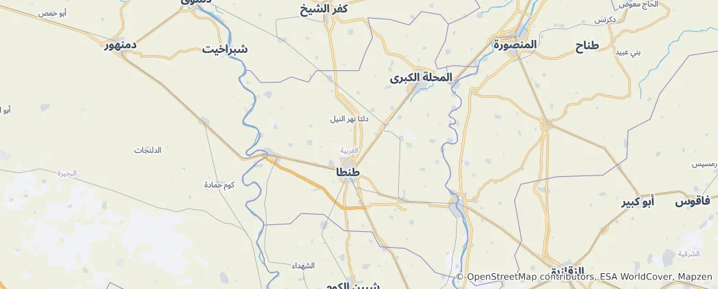 Mapa Gharbia