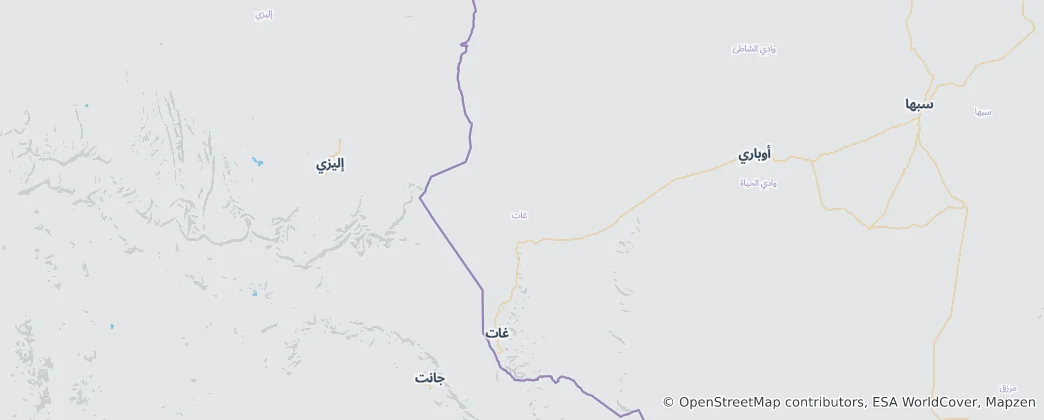 Mappa di distretto di Ghat