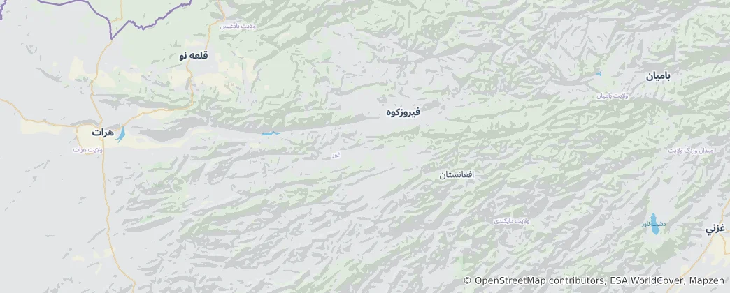 Map of Ghor Province