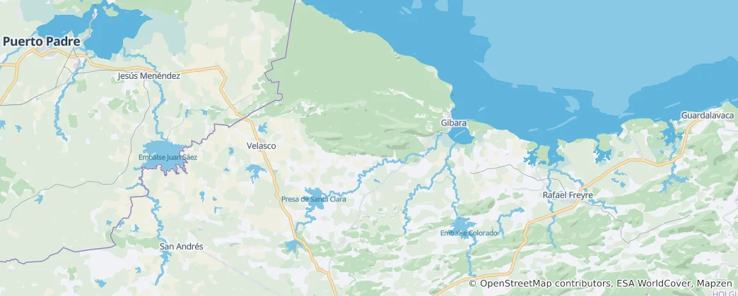 Mapa Gibara